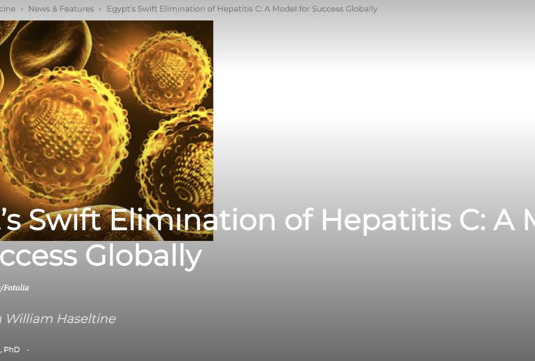 Egypt’s Swift Elimination of Hepatitis C: A Model for Success Globally